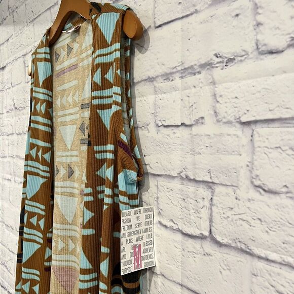 Lularoe Cardigan Sweater Longline Vest Sleeveless Medium NWT - Picture 4 of 8
